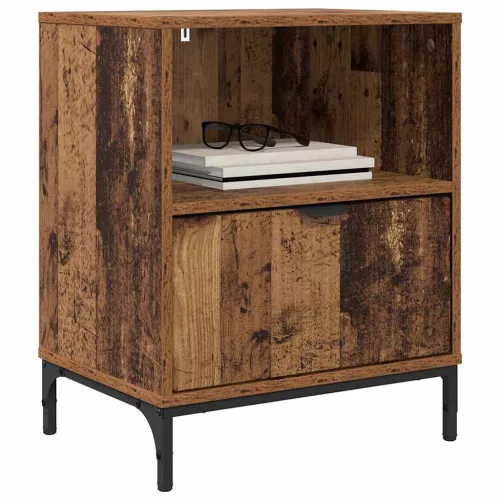 Éjjeliszekrények fiókkal 2 pcs Régi fa 49 x 36 x 61 cm Faanyag
