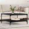 Dohányzóasztal Musta tammi 80 x 80 x 40 cm Faanyag