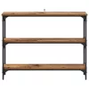 Konzolasztal Régi fa 100 x 22.5 x 75 cm Műgyanta fa és Fém