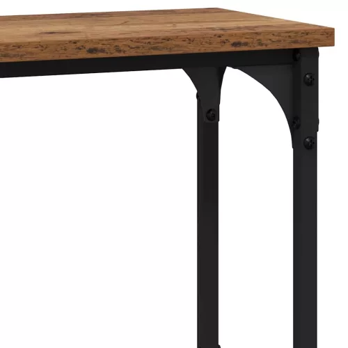 Konzolasztal Régi fa 100 x 22.5 x 75 cm Műgyanta fa és Fém