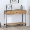 Konzolasztal Other kézműves tölgy 100 x 34.5 x 75 cm Faanyag