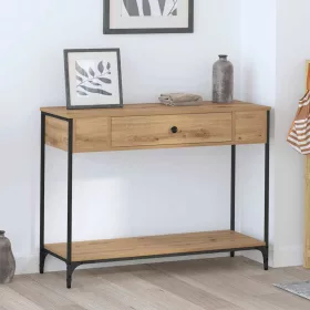   Konzolasztal Other kézműves tölgy 100 x 34.5 x 75 cm Faanyag