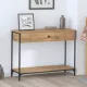 Konzolasztal Other kézműves tölgy 100 x 34.5 x 75 cm Faanyag