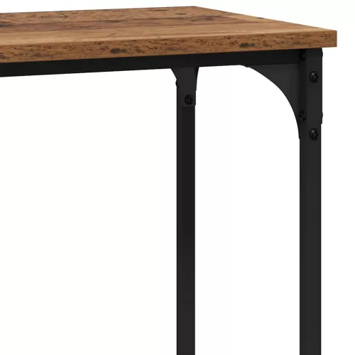 Konzolasztal polcokkal Régi fa 101 x 30.5 x 75 cm Faanyag