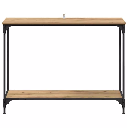Konzolasztal kézműves tölgy 101 x 30.5 x 75 cm Faanyag