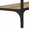 Konzolasztal kézműves tölgy 101 x 30.5 x 75 cm Faanyag