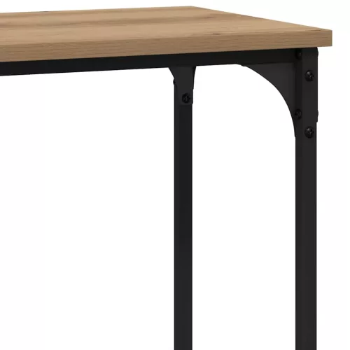 Konzolasztal kézműves tölgy 101 x 30.5 x 75 cm Faanyag