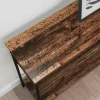 Konzolasztal polcokkal Régi fa 100 x 29 x 75 cm Faanyag