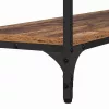 Konzolasztal polcokkal Régi fa 100 x 29 x 75 cm Faanyag