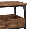 Konzolasztal polcokkal Régi fa 100 x 29 x 75 cm Faanyag