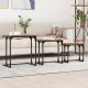 Fészkelt Kávézó Asztal 3 pcs Régi fa 50.5 x 35 x 53 cm Faanyag
