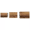 Fészkelt Kávézó Asztal 3 pcs Régi fa 50.5 x 35 x 53 cm Faanyag