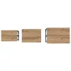 Fészkelt Kávézó Asztal 3 pcs kézműves tölgy 50.5 x 35 x 53 cm