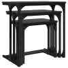 Fészkelt Kávézó Asztal 3 pcs Musta tammi 50.5 x 35 x 53 cm