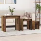 Fészkelt Kávézó Asztal 3 pcs Régi fa 60 x 35 x 56 cm Faanyag