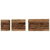 Fészkelt Kávézó Asztal 3 pcs Régi fa 60 x 35 x 56 cm Faanyag