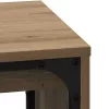 Fészkelt Kávézó Asztal 3 pcs kézműves tölgy 60 x 35 x 56 cm