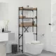 Mosógép polc polcokkal tárolóval 67 x 25 x 163 cm Faanyag