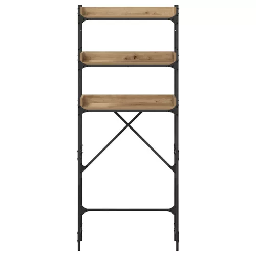 Mosógép polc polcokkal tárolóval 67 x 25 x 163 cm Faanyag