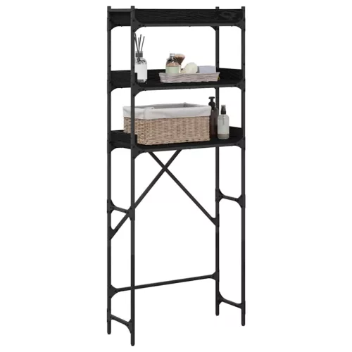 Mosógép polc polcokkal tárolóval 67 x 25 x 163 cm Faanyag