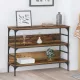 Konzolasztal polcokkal Régi fa 100 x 32 x 75 cm Faanyag