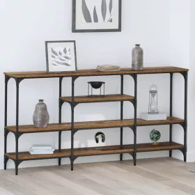Konzolasztal polcokkal Régi fa 160 x 29 x 80 cm Faanyag