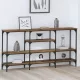 Konzolasztal polcokkal Régi fa 160 x 29 x 80 cm Faanyag