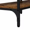 Konzolasztal polcokkal Régi fa 160 x 29 x 80 cm Faanyag