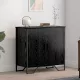 Széf Fekete 78 x 35.5 x 74.5 cm Faanyag