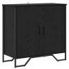 Széf Fekete 78 x 35.5 x 74.5 cm Faanyag