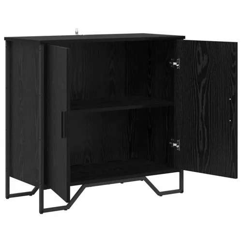 Széf Fekete 78 x 35.5 x 74.5 cm Faanyag