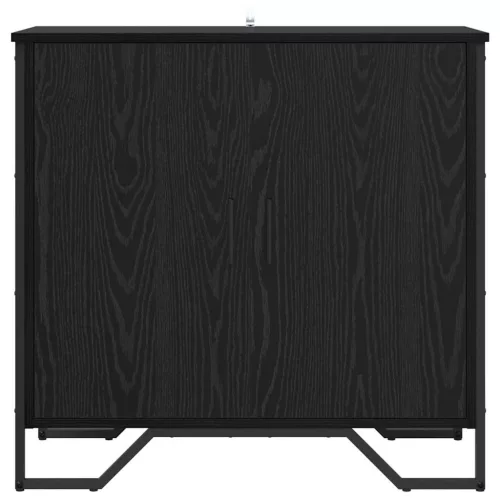 Széf Fekete 78 x 35.5 x 74.5 cm Faanyag