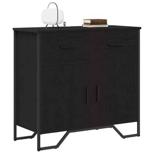 Széf fiókkal Musta tammi 79.5 x 35.5 x 74.5 cm Faanyag