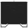 Széf fiókkal Musta tammi 79.5 x 35.5 x 74.5 cm Faanyag