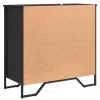 Széf fiókkal Musta tammi 79.5 x 35.5 x 74.5 cm Faanyag