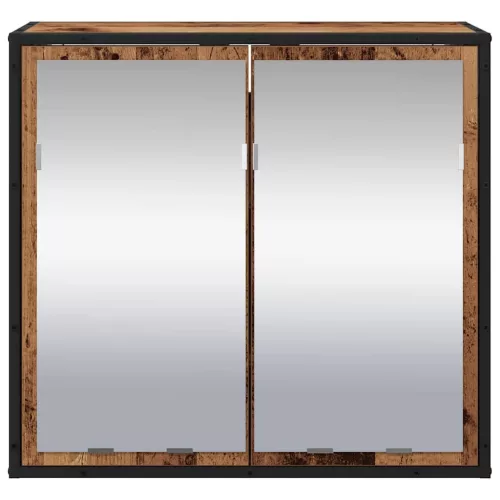 Fürdőszobai tükörszekrény Régi fa 65 x 20 x 60 cm Faanyag