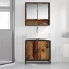 Fürdőszobai mosdószekrény Régi fa 65 x 33 x 60 cm Faanyag