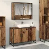Fürdőszobai mosdószekrény Régi fa 90 x 33 x 60 cm Faanyag