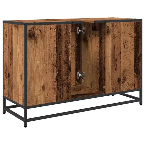 Fürdőszobai mosdószekrény Régi fa 90 x 33 x 60 cm Faanyag
