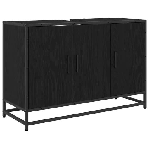 Fürdőszobai mosdószekrény Musta tammi 90 x 33 x 60 cm Faanyag