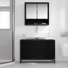Fürdőszobai mosdószekrény Musta tammi 90 x 33 x 60 cm Faanyag