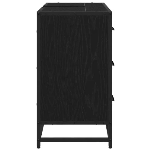 Fürdőszobai mosdószekrény Musta tammi 80 x 33 x 60 cm Faanyag