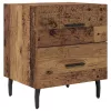 Éjjeliszekrény fiókkal 2 pcs Régi fa 40 x 35 x 47.5 cm Faanyag