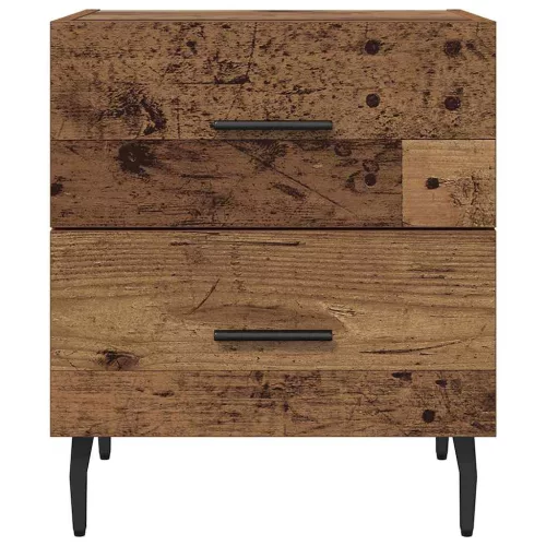 Éjjeliszekrény fiókkal 2 pcs Régi fa 40 x 35 x 47.5 cm Faanyag