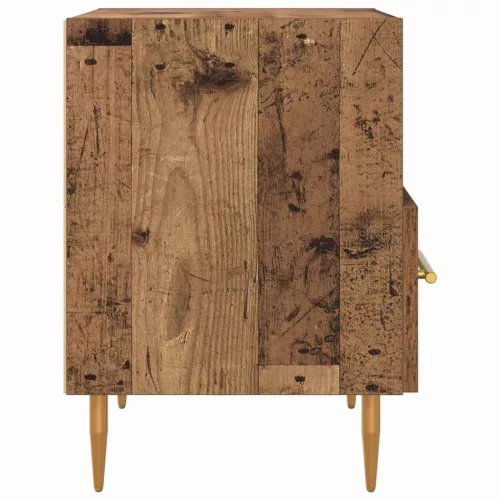 Éjjeli asztal fiókkal 2 pcs Régi fa 40 x 35 x 47.5 cm Faanyag