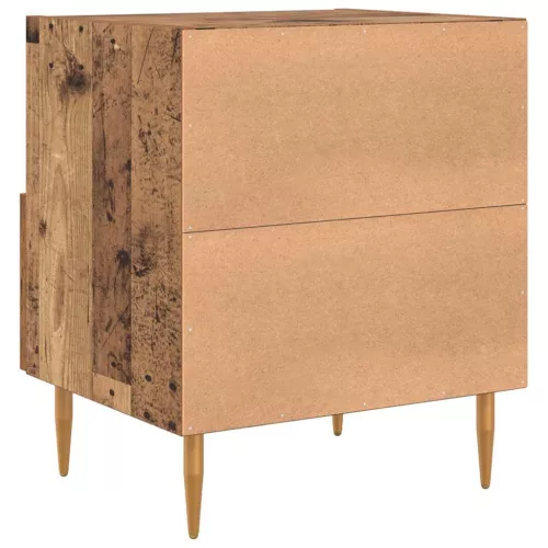 Éjjeli asztal fiókkal 2 pcs Régi fa 40 x 35 x 47.5 cm Faanyag
