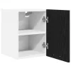 Függő szekrény Riga 2 pcs Fekete tölgy és fehér 30 x 31 x 40 cm