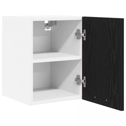 Függő szekrény Riga 2 pcs Fekete tölgy és fehér 30 x 31 x 40 cm