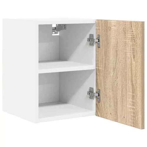 Függő szekrény Riga 2 pcs Sonoma tölgy és fehér 30 x 31 x 40 cm