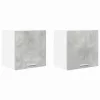 Függő szekrény Riga 2 pcs Beton szürke és fehér 40 x 31 x 40 cm